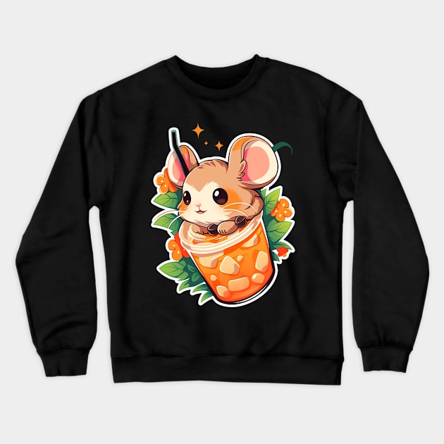 hamster Crewneck Sweatshirt by weirdesigns